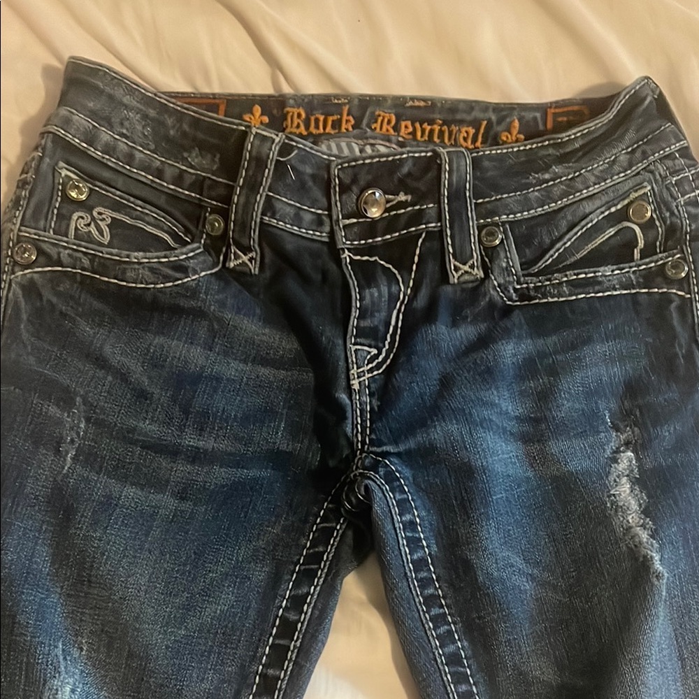 Rock Revival Women's Dark Blue Boot Cut Jeans